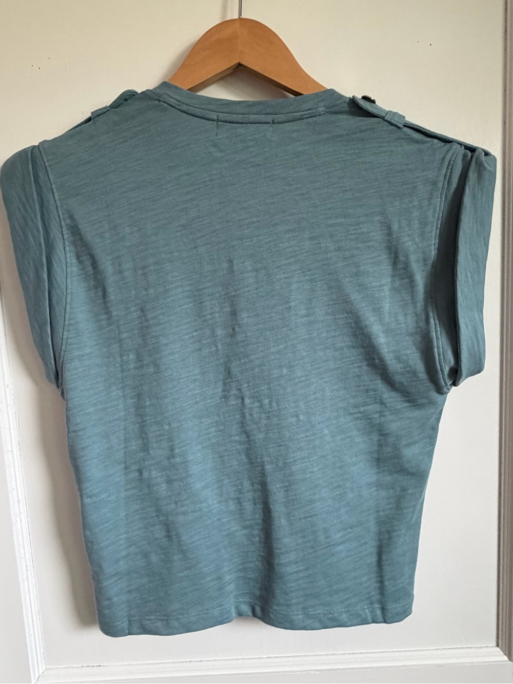 Nation LA Blue V-Neck Shoulder-Button Top - Picture 3 of 7